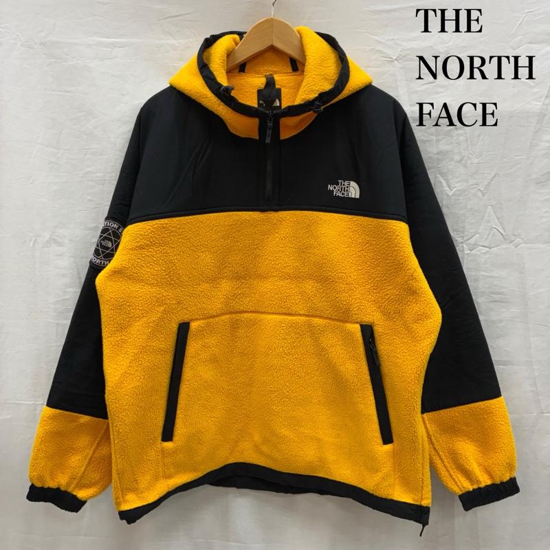 ザノースフェイス THE NORTH FACE ジャケット、上着 ジャンパー、ブルゾン Him Fleece Parka ヒム フリース パーカー NA72031 ハーフジップ ジャケット L ロゴ、文字 黒 / ブラック / black X 黄 / イエロー / yellow メンズ USED 古着 中古 50153819