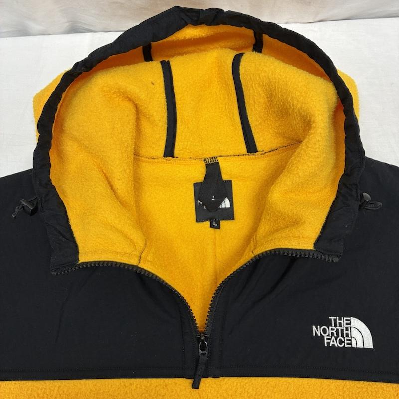 ザノースフェイス THE NORTH FACE ジャケット、上着 ジャンパー、ブルゾン Him Fleece Parka ヒム フリース パーカー NA72031 ハーフジップ ジャケット L ロゴ、文字 黒 / ブラック / black X 黄 / イエロー / yellow メンズ USED 古着 中古 50153819