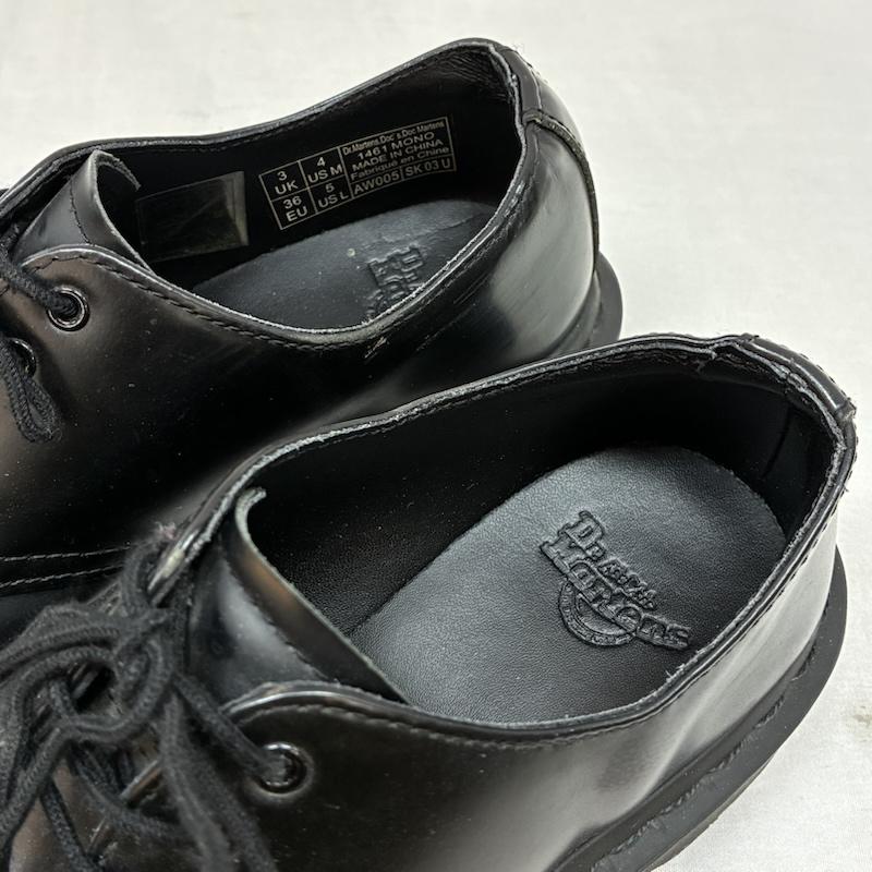 ドクターマーチン Dr.Martens 革靴 革靴 1461 MONO 3ホール スムース レザー レースアップ シューズ 革靴 UK：3 黒 / ブラック / black レディース USED 古着 中古 50153842
