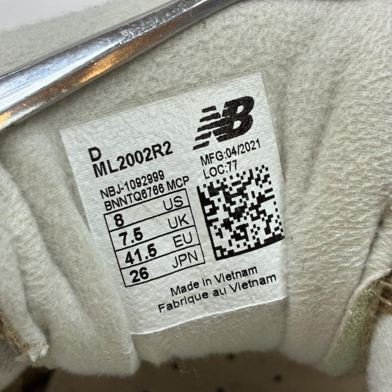 ニューバランス New Balance スニーカー スニーカー ML2002 R2 ピッグスキン スエード メッシュ ローカット スニーカー ランニング シューズ 26.0cm ロゴ、文字 メンズ USED 古着 中古 50153844