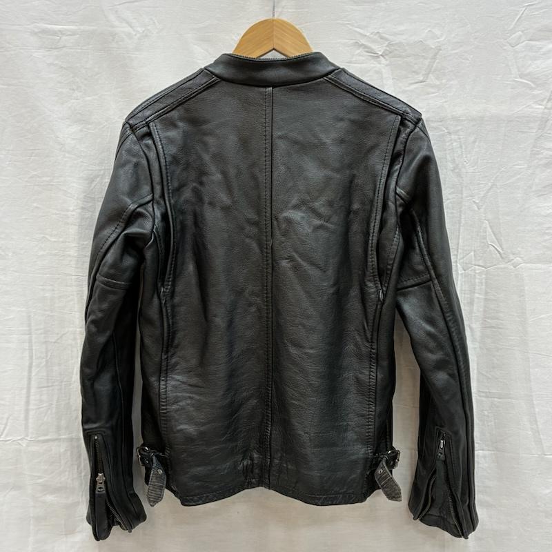 ショット schott ジャケット、上着 ジャンパー、ブルゾン CLASSIC RACER JACKET クラシック レーサー レザー ジャケット 3101010 シングル ライダース S ワンポイント X ロゴ、文字 X チェック 黒 / ブラック / black メンズ USED 古着 中古 50153851