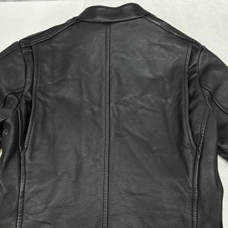 ショット schott ジャケット、上着 ジャンパー、ブルゾン CLASSIC RACER JACKET クラシック レーサー レザー ジャケット 3101010 シングル ライダース S ワンポイント X ロゴ、文字 X チェック 黒 / ブラック / black メンズ USED 古着 中古 50153851