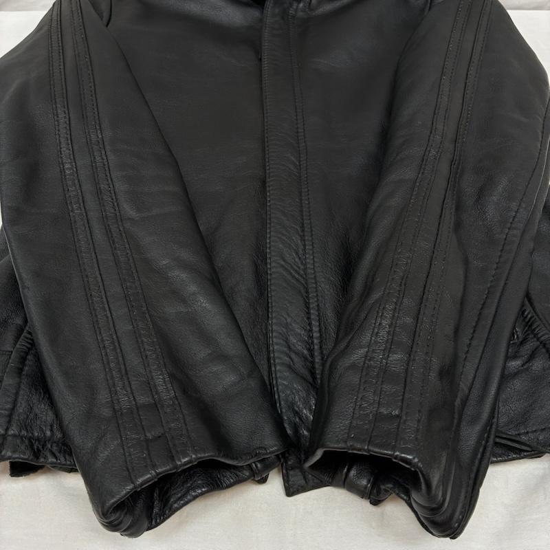 ショット schott ジャケット、上着 ジャンパー、ブルゾン CLASSIC RACER JACKET クラシック レーサー レザー ジャケット 3101010 シングル ライダース S ワンポイント X ロゴ、文字 X チェック 黒 / ブラック / black メンズ USED 古着 中古 50153851