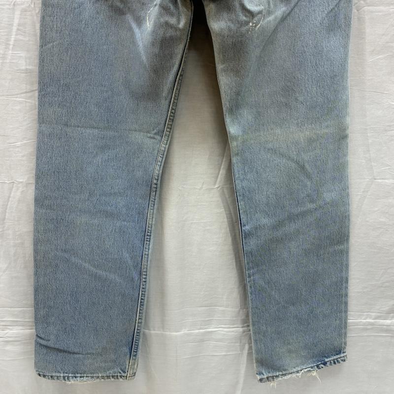 リーバイス Levi s パンツ デニム、ジーンズ 501 メキシコ製 00s ジェロニモ geronimo ペイント ストレート デニムパンツ 32インチ ロゴ、文字 メンズ USED 古着 中古 50153852