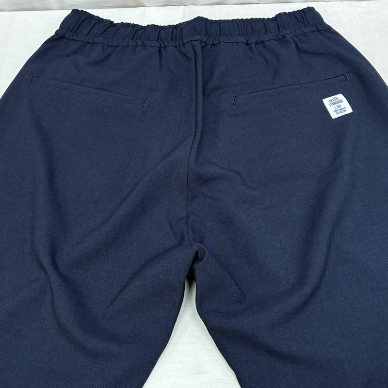 デラックス DELUXE ボトムス ボトムス 9.5/L EASY WIDE PANTS イージー ワイド パンツ 16SDS4003 テーパード タグ付き L ワンポイント X ロゴ、文字 紺 / ネイビー / navy メンズ USED 古着 中古 50153856