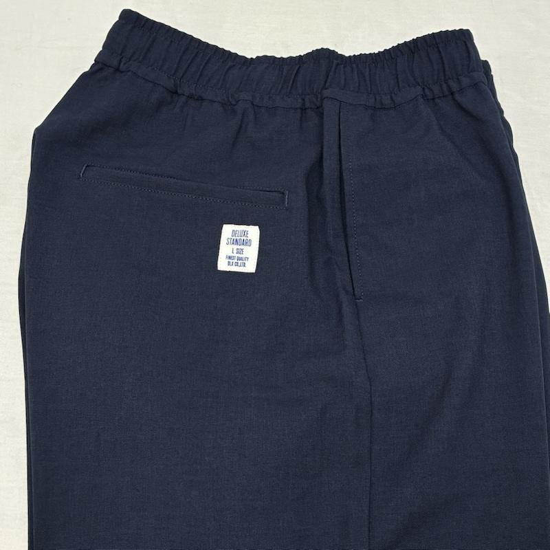 デラックス DELUXE ボトムス ボトムス 9.5/L EASY WIDE PANTS イージー ワイド パンツ 16SDS4003 テーパード タグ付き L ワンポイント X ロゴ、文字 紺 / ネイビー / navy メンズ USED 古着 中古 50153856