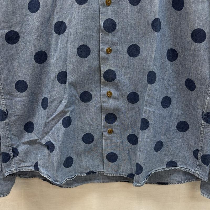 ヴィヴィアンウエストウッドマン Vivienne Westwood MAN シャツ、ブラウス 長袖 ドット柄 シャンブレー 長袖 シャツ オーブロゴ 刺繍 VW-WR-73211 50 ドット メンズ USED 古着 中古 50153864