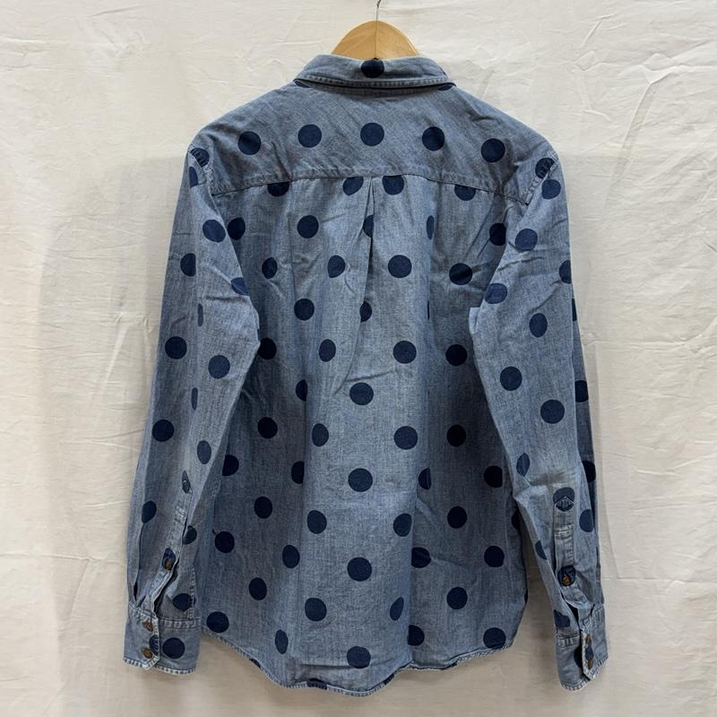 ヴィヴィアンウエストウッドマン Vivienne Westwood MAN シャツ、ブラウス 長袖 ドット柄 シャンブレー 長袖 シャツ オーブロゴ 刺繍 VW-WR-73211 50 ドット メンズ USED 古着 中古 50153864