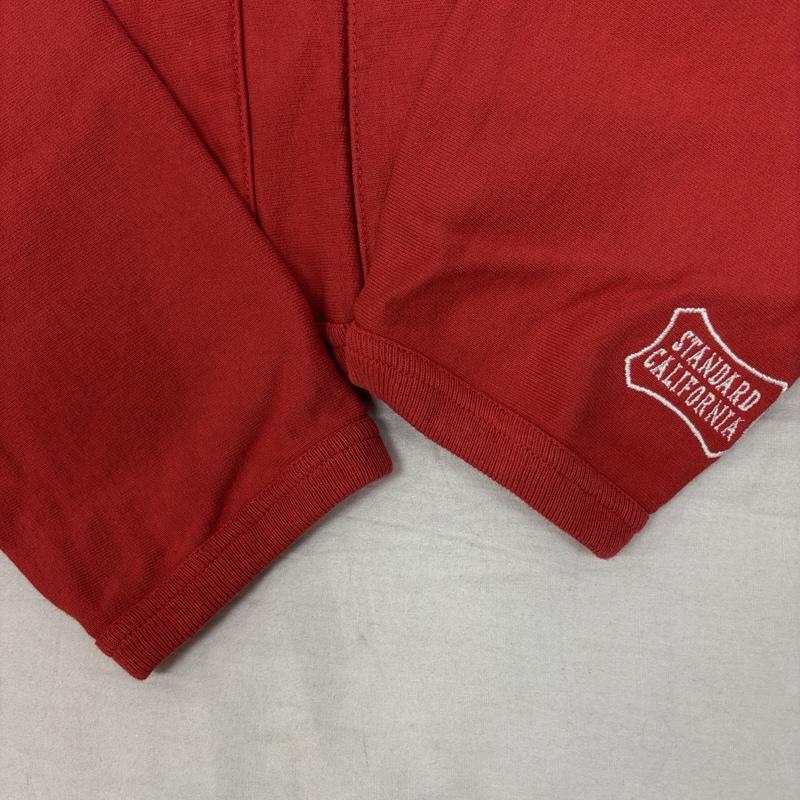 スタンダード カリフォルニア STANDARD CALIFORNIA カーディガン 長袖 コットン スウェット カーディガン クルーネック SD US COTTON SWEAT CARDIGAN S 赤 / レッド / red メンズ USED 古着 中古 50153866