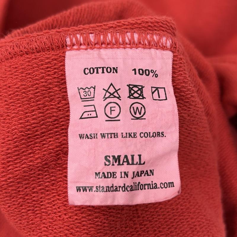 スタンダード カリフォルニア STANDARD CALIFORNIA カーディガン 長袖 コットン スウェット カーディガン クルーネック SD US COTTON SWEAT CARDIGAN S 赤 / レッド / red メンズ USED 古着 中古 50153866