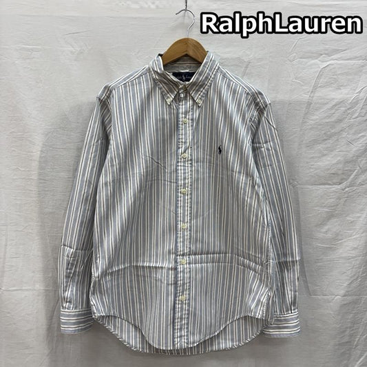 ラルフローレン RALPHLAUREN シャツ、ブラウス 長袖 インパクト21期 CLASSIC FIT ストライプ柄 長袖 ボタンダウン シャツ L ストライプ メンズ USED 古着 中古 50153872