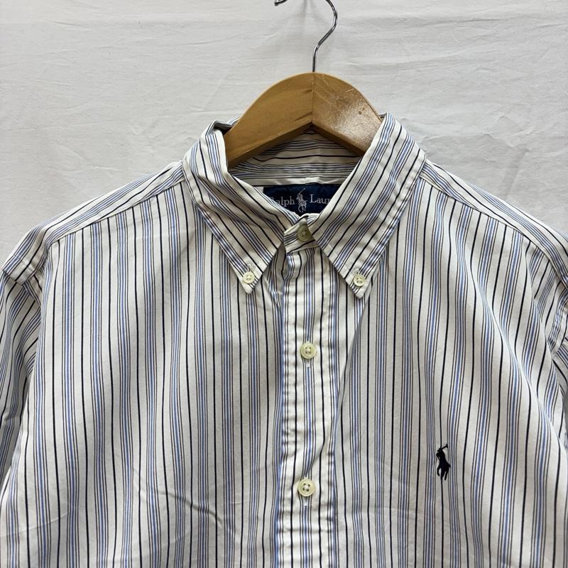 ラルフローレン RALPHLAUREN シャツ、ブラウス 長袖 インパクト21期 CLASSIC FIT ストライプ柄 長袖 ボタンダウン シャツ L ストライプ メンズ USED 古着 中古 50153872