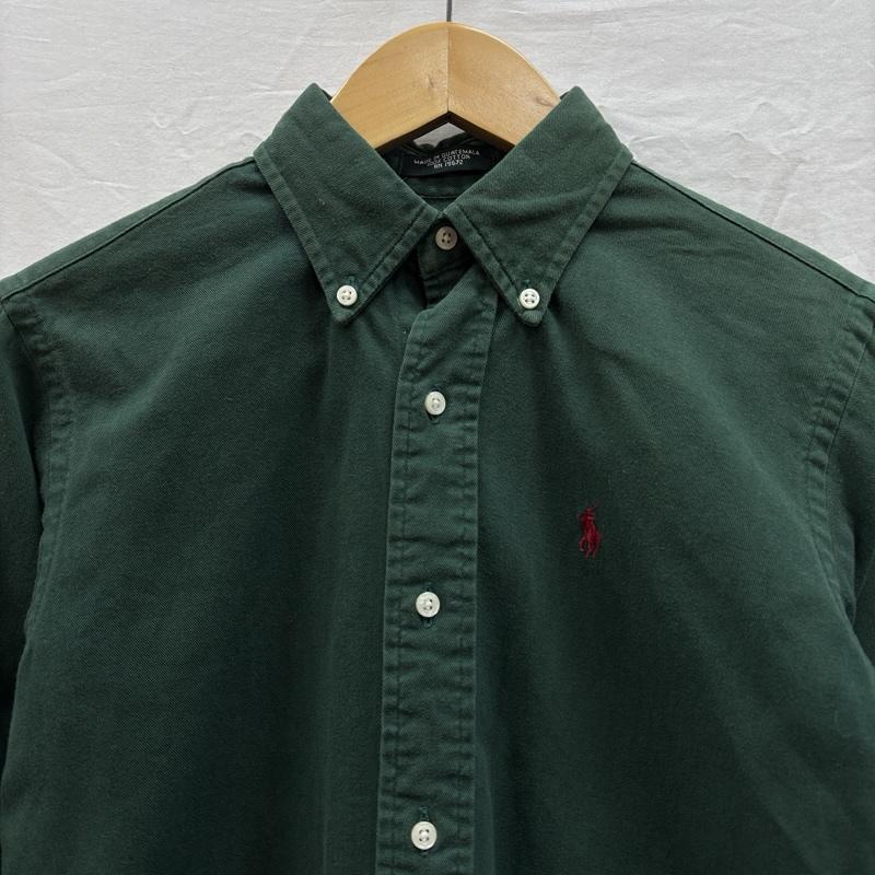 ポロバイラルフローレン Polo by RALPH LAUREN シャツ、ブラウス 長袖 80年代 ビンテージ 緑タグ 長袖 ボタンダウン シャツ 80s VINTAGE L 緑 / グリーン / green レディース USED 古着 中古 50153875