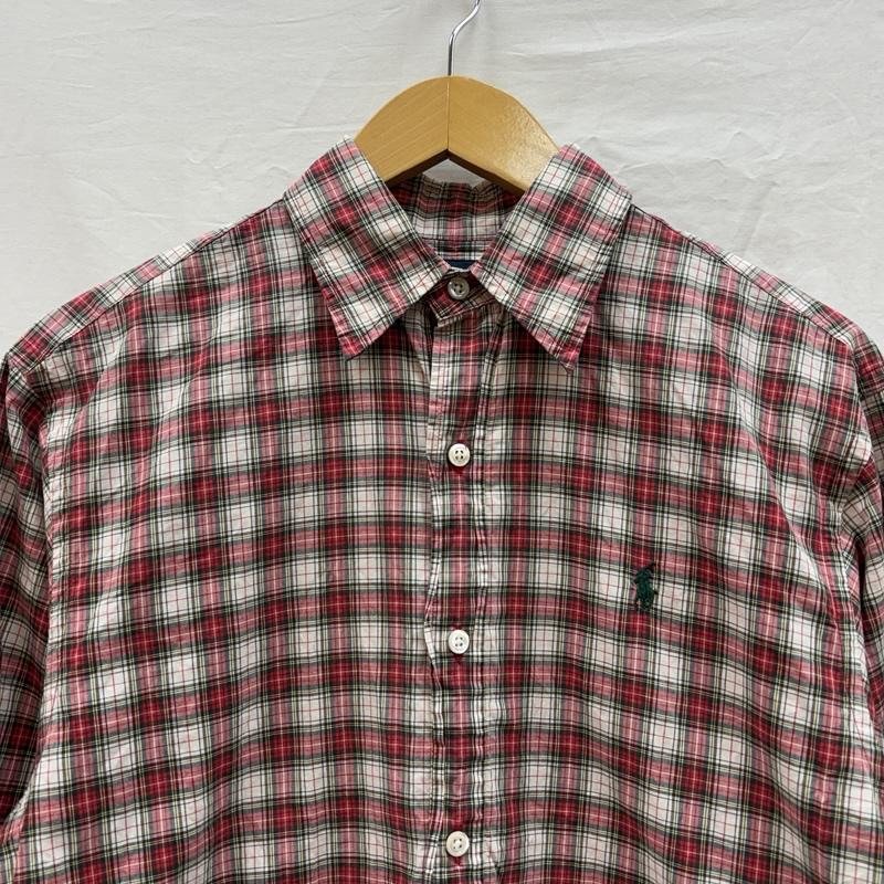 ラルフローレン RALPHLAUREN シャツ、ブラウス 長袖 90年代 ビンテージ POLO SPORT インパクト21期 チェック 長袖 シャツ 90s VINTAGE 7号 チェック レディース USED 古着 中古 50153879