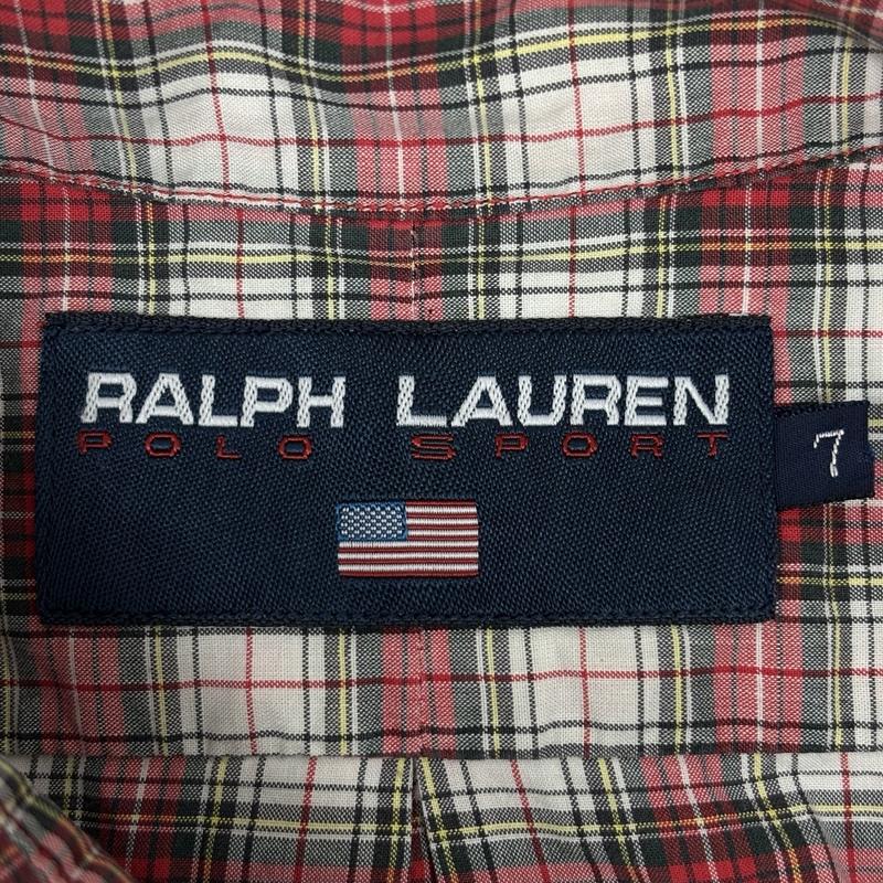 ラルフローレン RALPHLAUREN シャツ、ブラウス 長袖 90年代 ビンテージ POLO SPORT インパクト21期 チェック 長袖 シャツ 90s VINTAGE 7号 チェック レディース USED 古着 中古 50153879