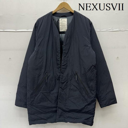 ネクサスセブン NEXUSVII ジャケット、上着 ダウンジャケット NO COLLAR CARDIGAN JACKET ノーカラー ダウン コート DOR-G9141 L 黒 / ブラック / black メンズ USED 古着 中古 50153885