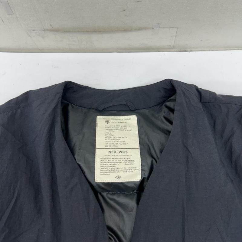ネクサスセブン NEXUSVII ジャケット、上着 ダウンジャケット NO COLLAR CARDIGAN JACKET ノーカラー ダウン コート DOR-G9141 L 黒 / ブラック / black メンズ USED 古着 中古 50153885