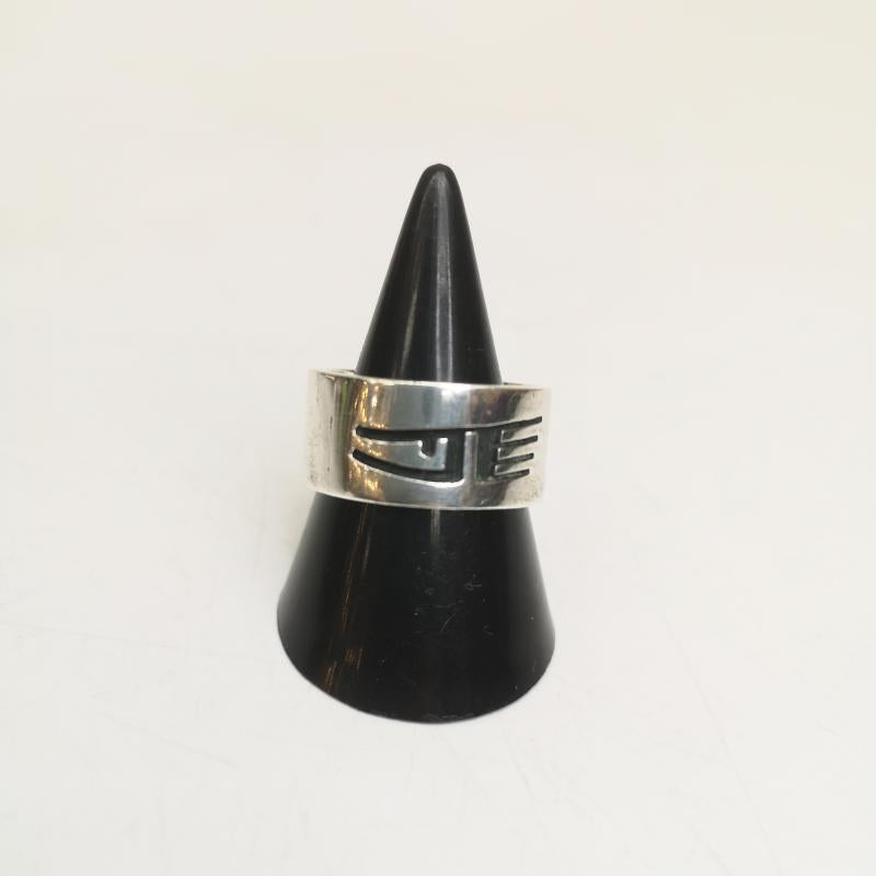 インディアンジュエリー Indian Jewelry アクセサリー 指輪 DR 刻印 オーバーレイ シルバー リング 16号 - 銀 / シルバー / silver color メンズ USED 古着 中古 50153905
