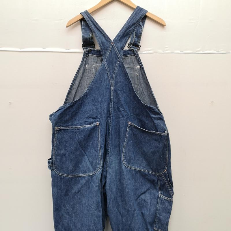 ヴィンテージ VINTAGE サロペット・オーバーオール サロペット、オーバーオール 40s 大戦モデル デニム オーバーオール 月桂樹 ドーナツ ボタン PARVA 金具 インディゴ / インディゴ / Indigo メンズ USED 古着 中古 50153911