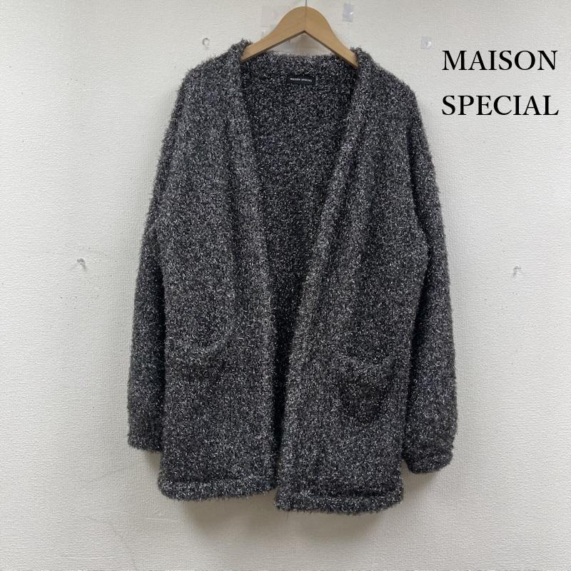 メゾンスペシャル MAISON SPECIAL カーディガン 長袖 メタリック ヤーン カーディガン 21221415104 M 灰 / グレー / gray レディース USED 古着 中古 50153921