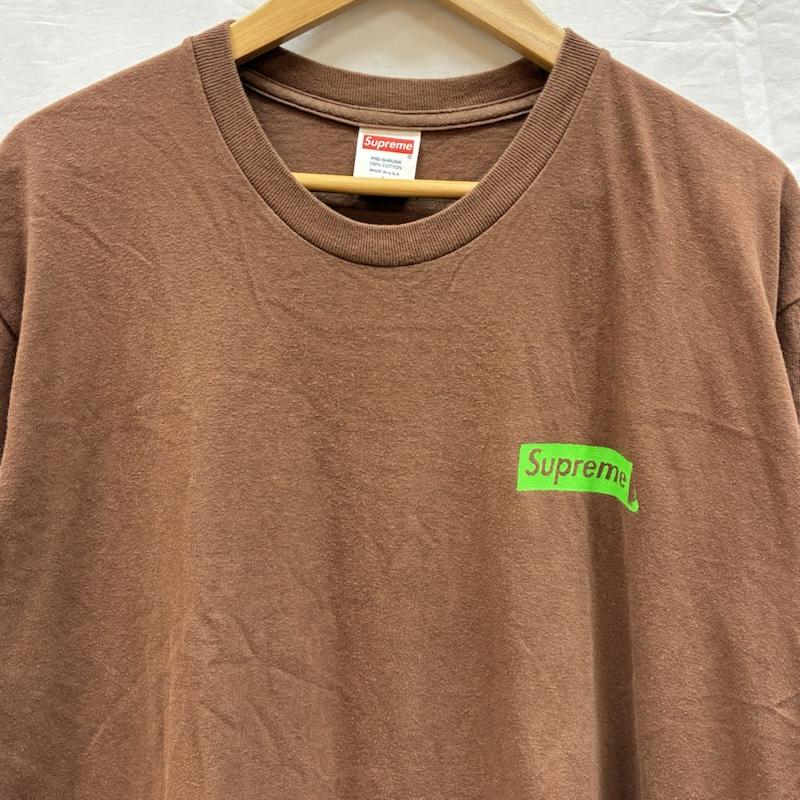 シュプリーム Supreme Tシャツ 半袖 20AW No More Shit Tee ノー モア シット Tシャツ L ロゴ、文字 X プリント 茶 / ブラウン / brown メンズ USED 古着 中古 50153926