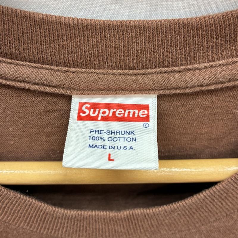 シュプリーム Supreme Tシャツ 半袖 20AW No More Shit Tee ノー モア シット Tシャツ L ロゴ、文字 X プリント 茶 / ブラウン / brown メンズ USED 古着 中古 50153926