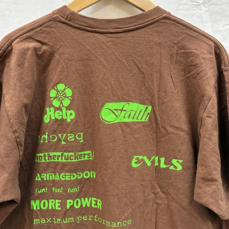 シュプリーム Supreme Tシャツ 半袖 20AW No More Shit Tee ノー モア シット Tシャツ L ロゴ、文字 X プリント 茶 / ブラウン / brown メンズ USED 古着 中古 50153926