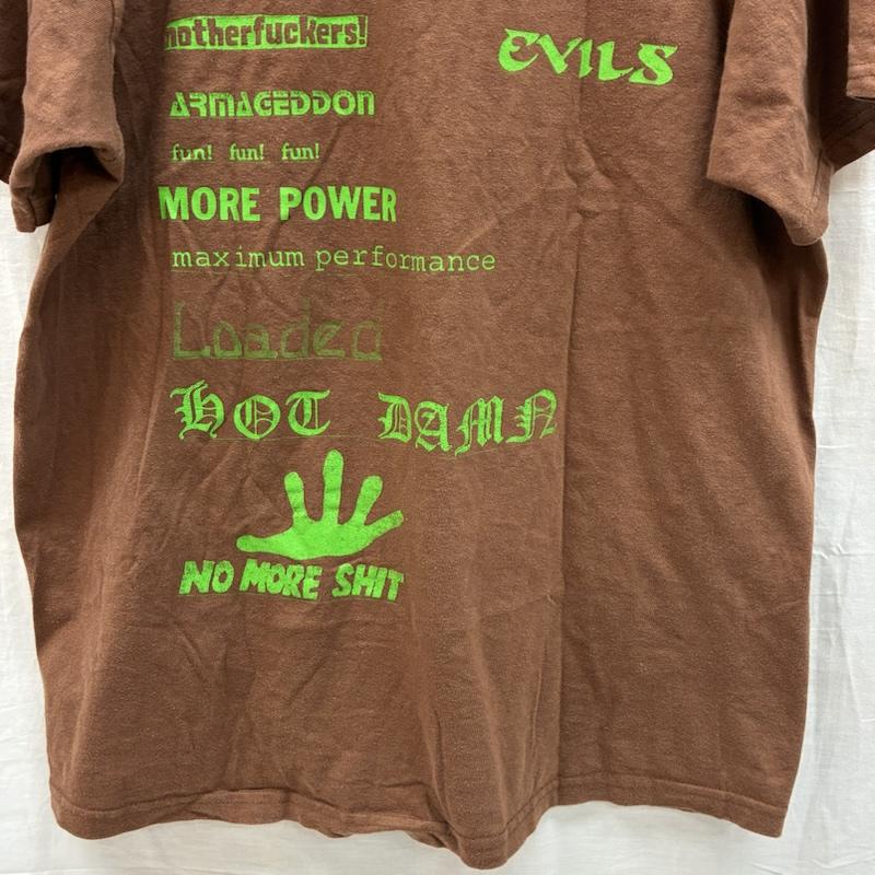 シュプリーム Supreme Tシャツ 半袖 20AW No More Shit Tee ノー モア シット Tシャツ L ロゴ、文字 X プリント 茶 / ブラウン / brown メンズ USED 古着 中古 50153926