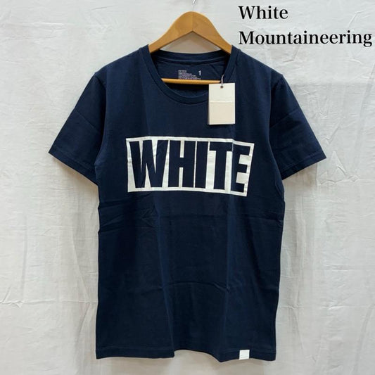 ホワイトマウンテニアリング WHITE MOUNTAINEERING Tシャツ 半袖 WM1471509 両面 プリント Tシャツ タグ付き 1 ロゴ、文字 紺 / ネイビー / navy メンズ USED 古着 中古 50153927