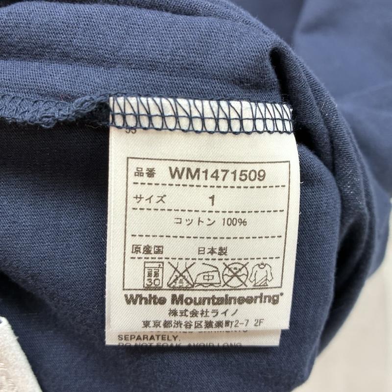 ホワイトマウンテニアリング WHITE MOUNTAINEERING Tシャツ 半袖 WM1471509 両面 プリント Tシャツ タグ付き 1 ロゴ、文字 紺 / ネイビー / navy メンズ USED 古着 中古 50153927