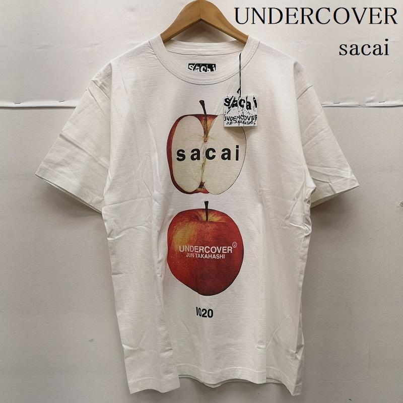 アンダーカバー UNDERCOVER Tシャツ 半袖 17ss sacai アップル プリント Tシャツ 17-03784 3 白 / ホワイト / white メンズ USED 古着 中古 50153933