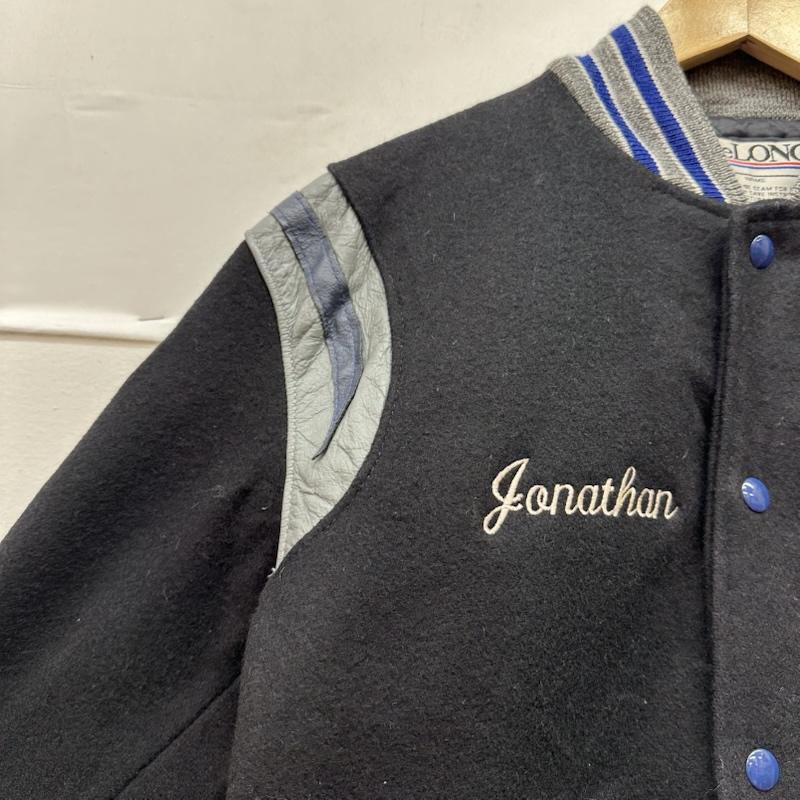 デロング DELONG ジャケット、上着 ジャンパー、ブルゾン 90s Raiders ウール スタジャン XS 黒 / ブラック / black メンズ USED 古着 中古 50153949