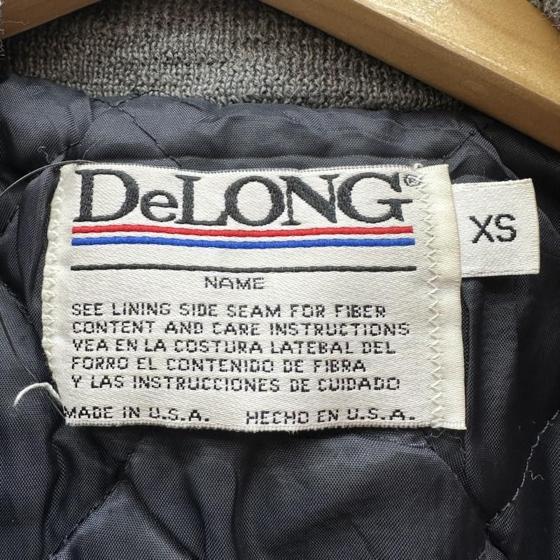 デロング DELONG ジャケット、上着 ジャンパー、ブルゾン 90s Raiders ウール スタジャン XS 黒 / ブラック / black メンズ USED 古着 中古 50153949