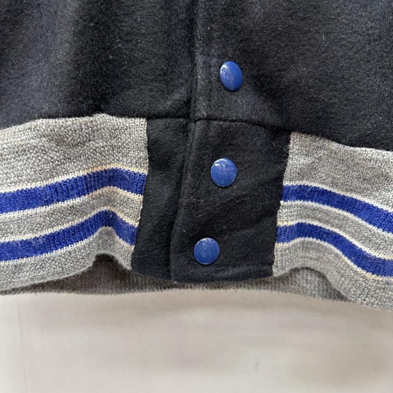 デロング DELONG ジャケット、上着 ジャンパー、ブルゾン 90s Raiders ウール スタジャン XS 黒 / ブラック / black メンズ USED 古着 中古 50153949