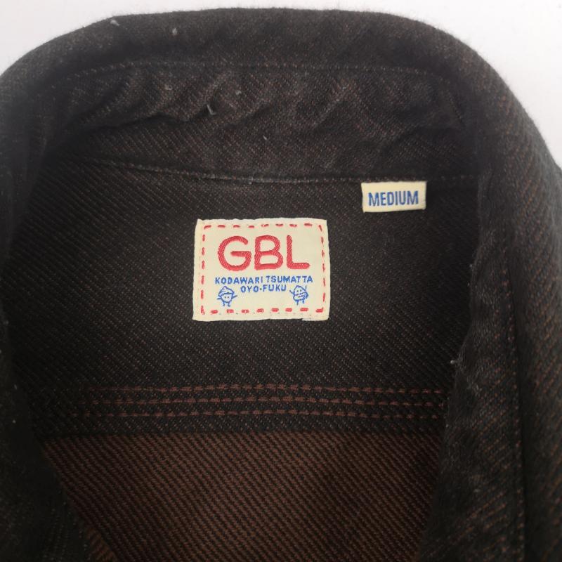 古着 USED シャツ、ブラウス 長袖 GBL スタジオジブリ 魔女の宅急便 コットンビエラ 長袖 シャツ キキ 1989 M 黒 / ブラック / black X 茶 / ブラウン / brown メンズ USED 古着 中古 50153961