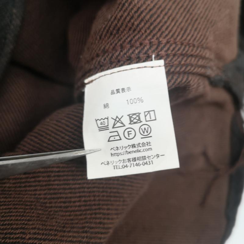 古着 USED シャツ、ブラウス 長袖 GBL スタジオジブリ 魔女の宅急便 コットンビエラ 長袖 シャツ キキ 1989 M 黒 / ブラック / black X 茶 / ブラウン / brown メンズ USED 古着 中古 50153961