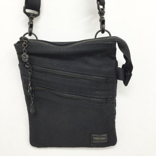 ポーター PORTER ショルダーバッグ ショルダーバッグ ALOHA PORTER アロハポーター　ミニショルダーバッグ　ハイビスカス柄　サコッシュ - 総柄 黒 / ブラック / black メンズ USED 古着 中古 50153969