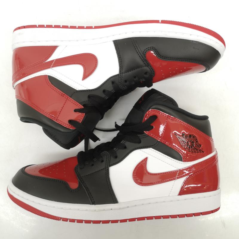 ナイキ NIKE スニーカー スニーカー AIR JORDAN エアジョーダン 1 MID SE HV4091-006 28.5cm 黒 / ブラック / black X 白 / ホワイト / white X 赤 / レッド / red メンズ USED 古着 中古 50153991