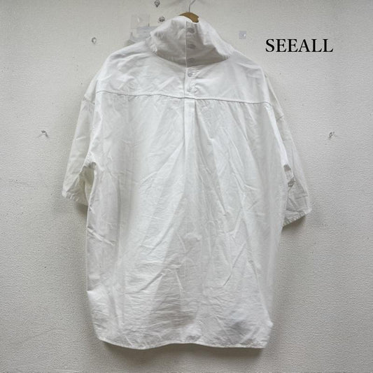 古着 USED シャツ、ブラウス 半袖 SEEALL 25ss Fencing S/S Shirts プルオーバー 半袖 シャツ 46 白 / ホワイト / white メンズ USED 古着 中古 50154027