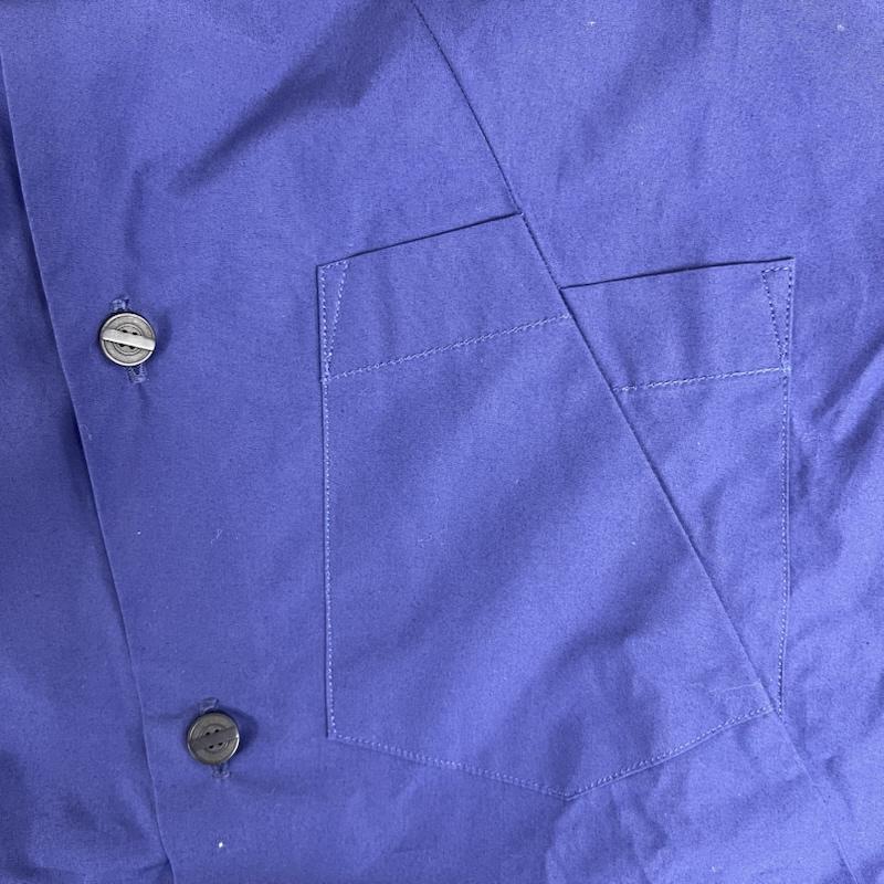 アンリアレイジ ANREALAGE シャツ、ブラウス 半袖 切替 コットン シャツ 40 紺 / ネイビー / navy メンズ USED 古着 中古 50154028