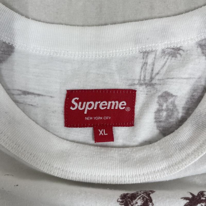 シュプリーム Supreme Tシャツ 半袖 12ss Camel 総柄 tシャツ L 白 / ホワイト / white メンズ USED 古着 中古 50154034