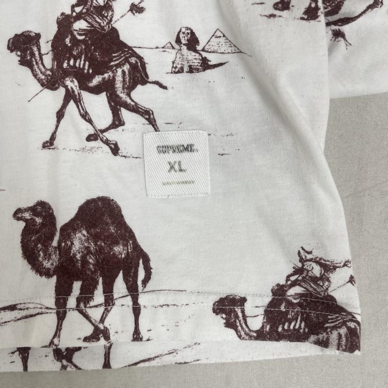 シュプリーム Supreme Tシャツ 半袖 12ss Camel 総柄 tシャツ L 白 / ホワイト / white メンズ USED 古着 中古 50154034