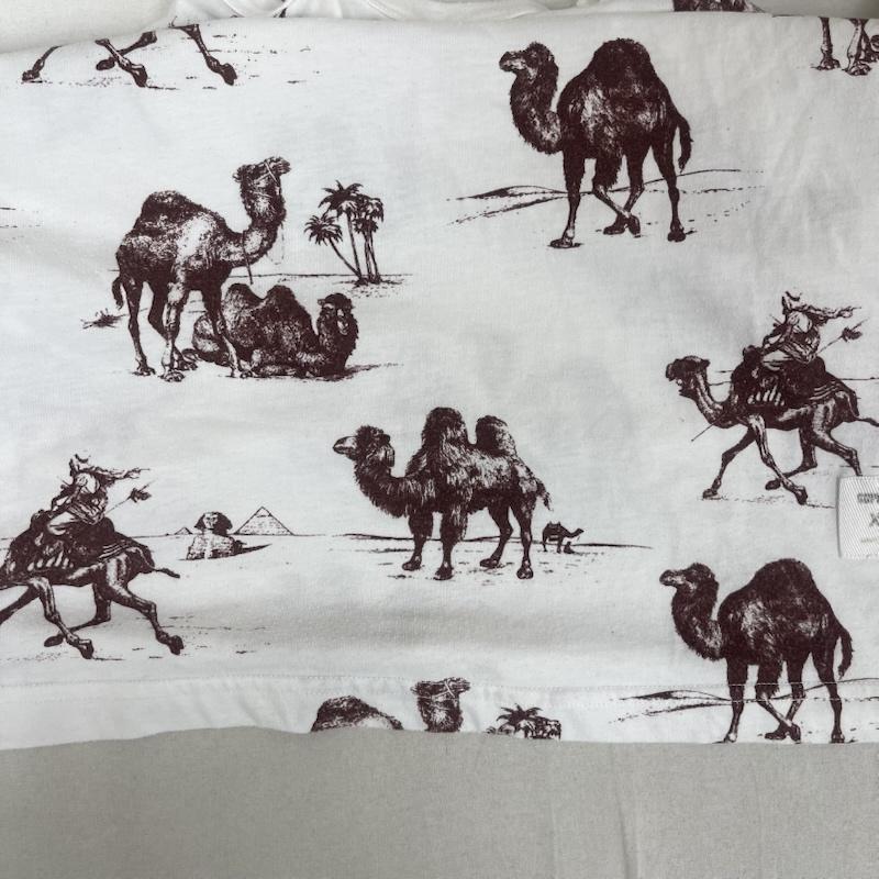シュプリーム Supreme Tシャツ 半袖 12ss Camel 総柄 tシャツ L 白 / ホワイト / white メンズ USED 古着 中古 50154034