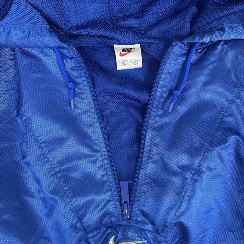 ナイキ NIKE ジャケット、上着 ジャンパー、ブルゾン 90s ナイロン ジャケット ハーフ ジップ アノラック パーカー XXL 青 / ブルー / blue メンズ USED 古着 中古 50154035