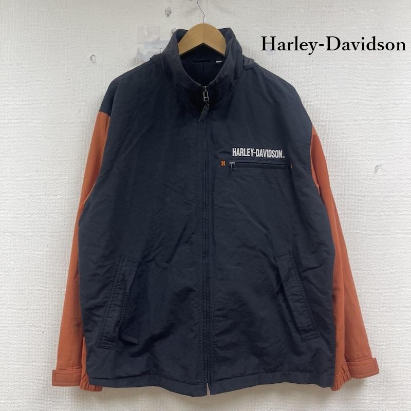 ハーレーダビッドソン Harley-Davidson ジャケット、上着 ジャンパー、ブルゾン ウインド ブレーカー ナイロン ジップ アップ ジャケット L 黒 / ブラック / black メンズ USED 古着 中古 50154037