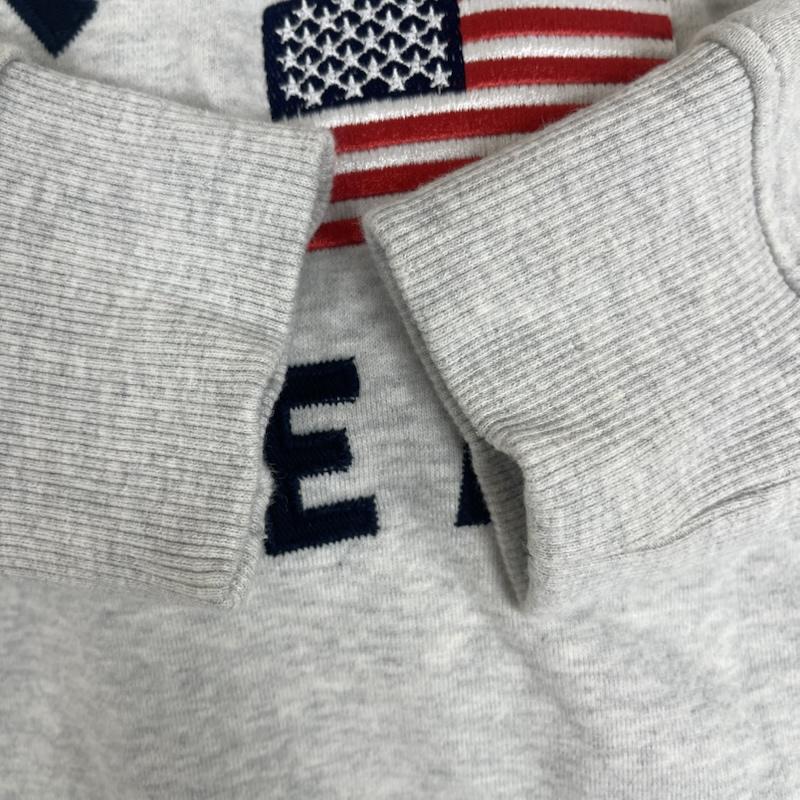 トミーヒルフィガー TOMMY HILFIGER パーカー 長袖 ロゴ 刺繍 フード パーカー dw0dw07233 XS 灰 / グレー / gray メンズ USED 古着 中古 50154039