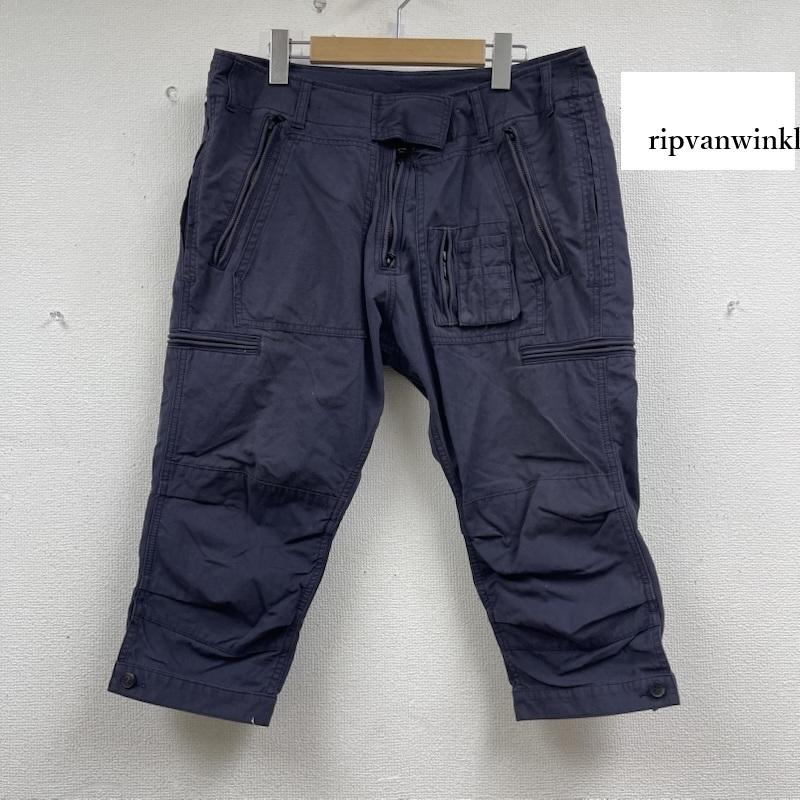 リップヴァンウィンクル ripvanwinkle パンツ サルエルパンツ 3/4 パラシュート ミリタリー ジョッパーズ パンツ 5 紺 / ネイビー / navy メンズ USED 古着 中古 50154046