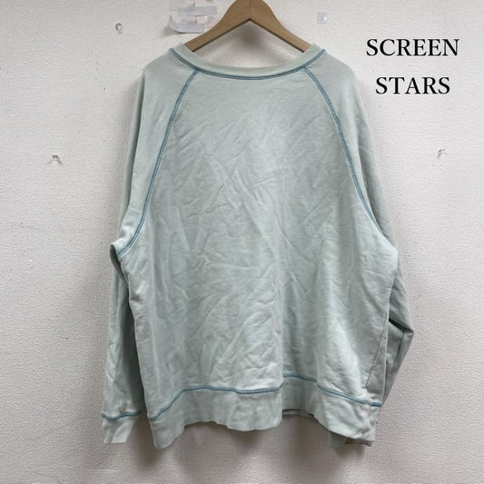 スクリーンスターズ SCREEN STARS トレーナー 長袖 スウェット トレーナー 太 ステッチ USA製 XL 薄緑 / ライトグリーン / メンズ USED 古着 中古 50154052
