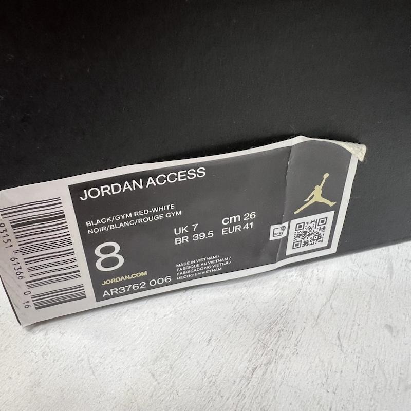 ナイキ NIKE スニーカー スニーカー JORDAN ACCESS ジョーダン アクセス AR3762-006 26.0cm 黒 / ブラック / black X 赤 / レッド / red メンズ USED 古着 中古 50154064
