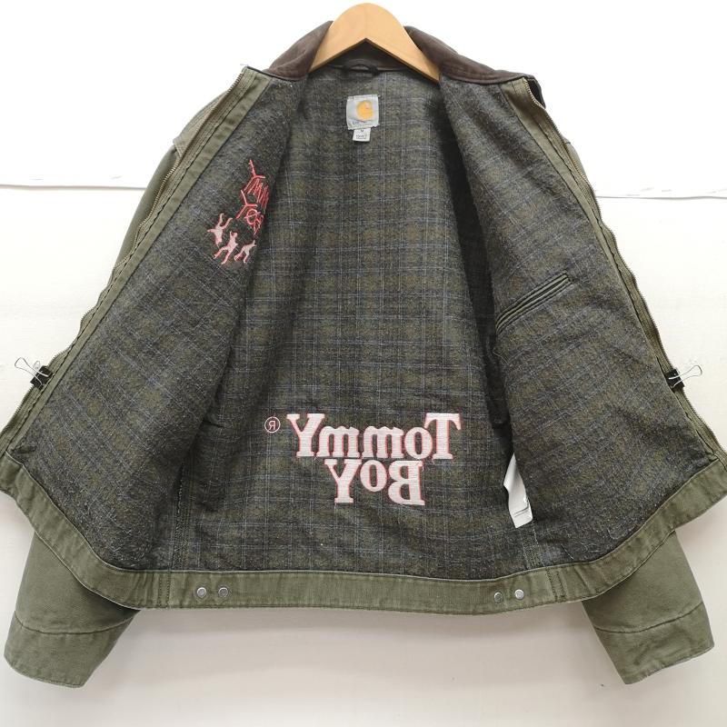 カーハート Carhartt ジャケット、上着 ジャンパー、ブルゾン TOMMY BOY STUSSY メキシコ製 Detroit デトロイト ジャケット J97 ARG M カーキオリーブ / カーキオリーブ / メンズ USED 古着 中古 50154080